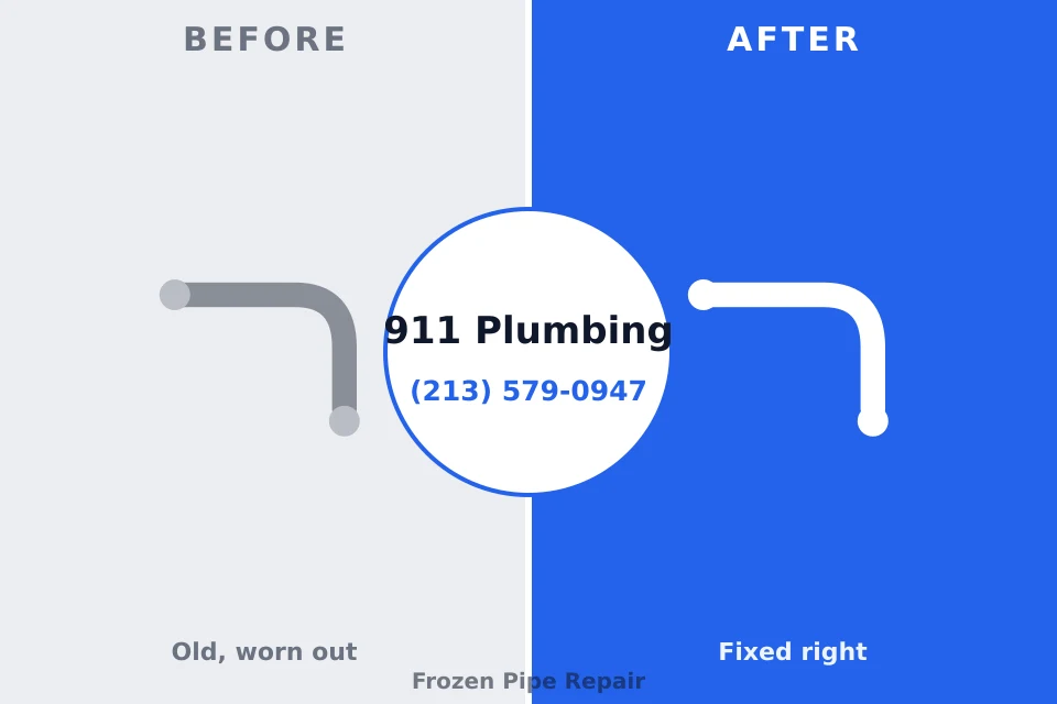Before and after: plumbing repair Algona, WA